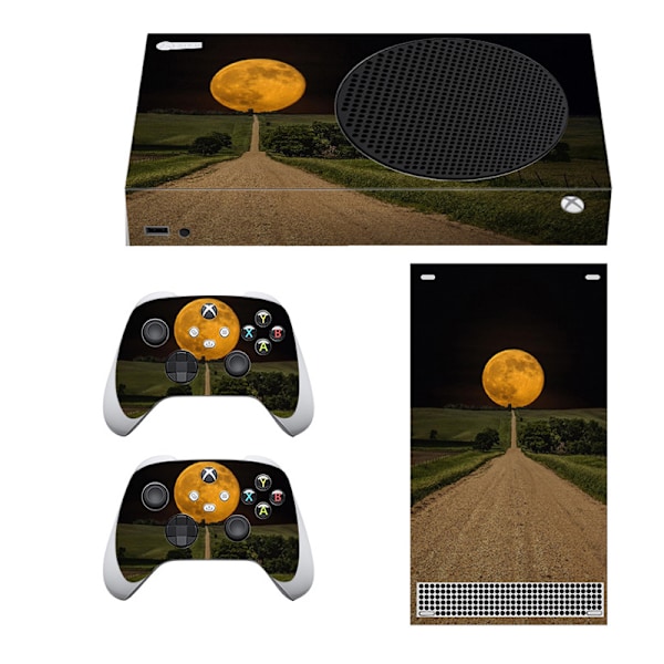 Xbox Series S Console Skin Set Svart+orange