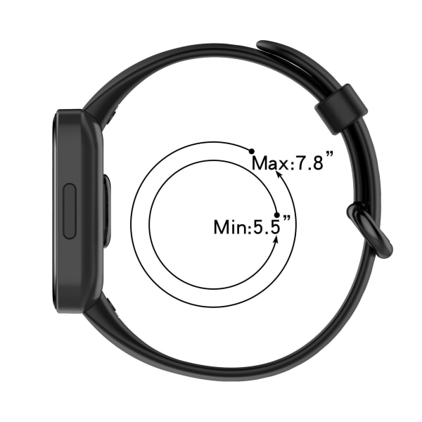 INF Klockarmband för Redmi 2/Xiaomi Mi Watch 2 Lite Svart