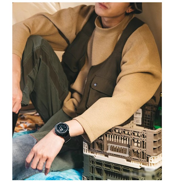 Amazfit T-Rex Pro Nylon Canvas klockarmband Svart