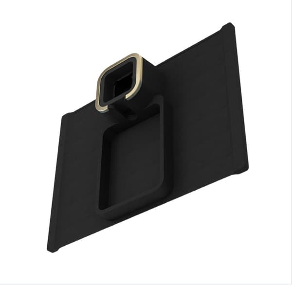 Silikone Sofabakke: Drikke- og Snackbakke Black Black
