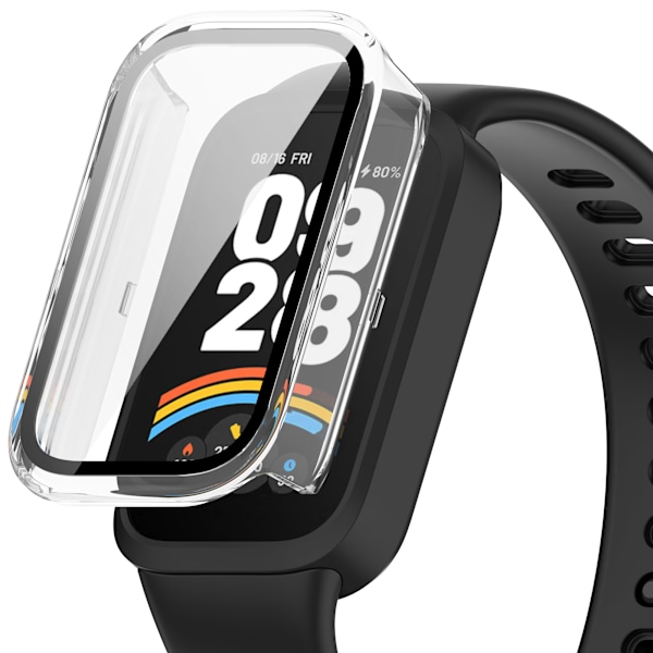 Xiaomi Band 9 Active / Redmi Band 3 -kotelo näytönsuojalla