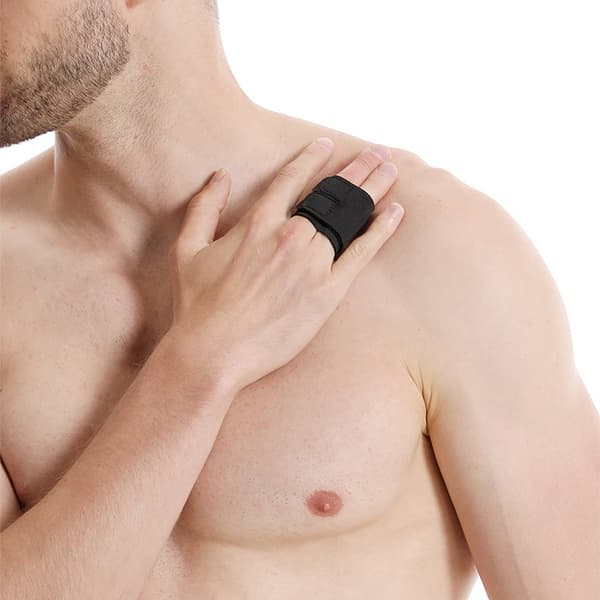 Sports Finger Support Sleeve - musta S S
