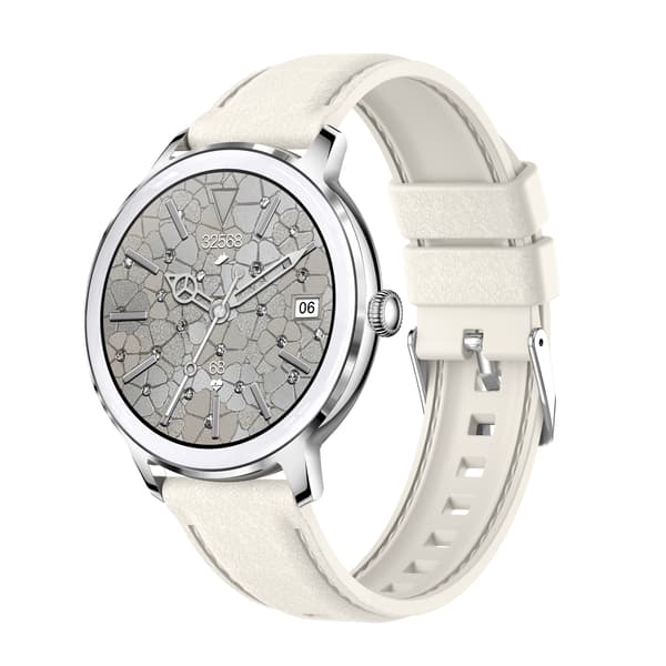 Smartwatch med puls-, blodtryks- og iltmåler Silver Silver