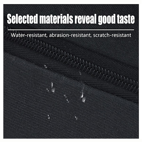 Taljetaske med flere rum Sort Black 1-pack Black