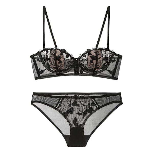 Blondebh-sæt med aftagelige stropper Black 14#model Black