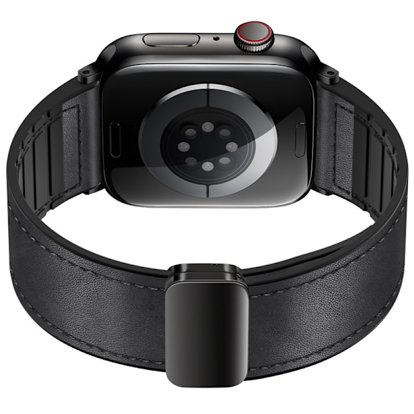Vintage læderrem til Apple Watch Black S Black S
