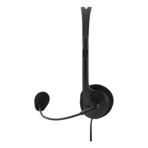 Stereo Headset, 30 mm element, 1x 3.5 mm (4-pole), black