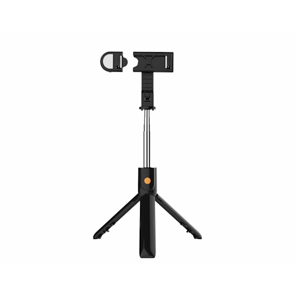 Selfie-stick / mobil stativ med fjernbetjening og lampe