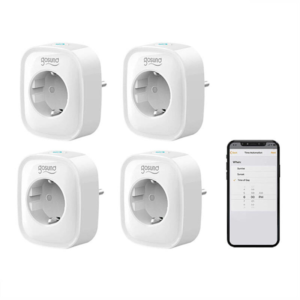 Smart stikkontakt WiFi Gosund SP1 (4-pak) Tuya