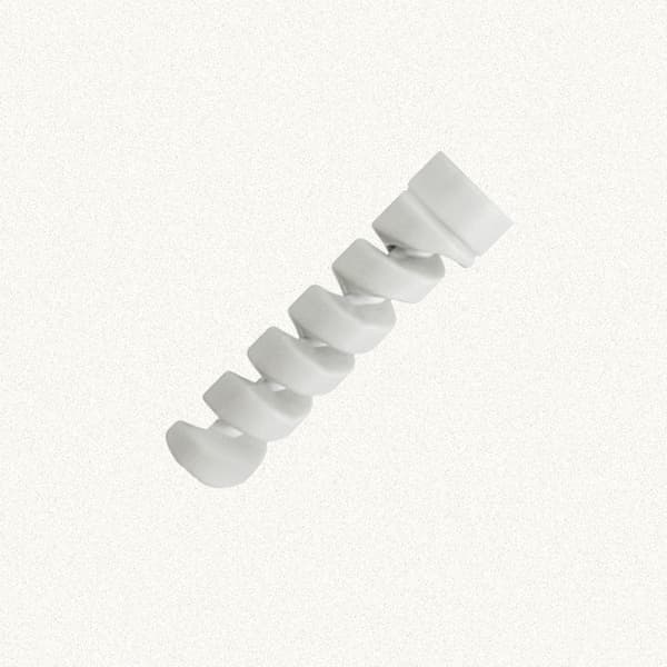 5-pack spiralskydd för datakabel, silikonskydd för sladdar, anti-böj White White