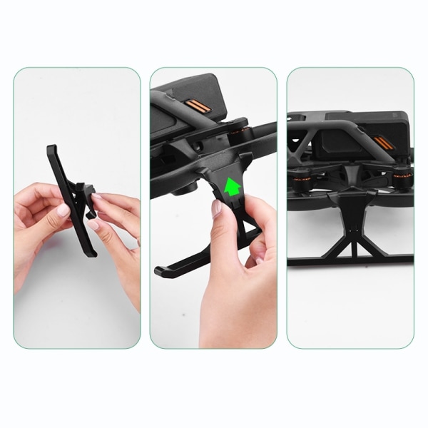 Foldbart stativ Drone Height Extender Landingsstel til DJI Avata Sort