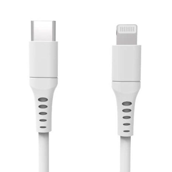 GEAR Laddkabel USB-C till Lightning 3m Vit MFI C94