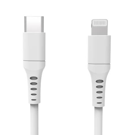 Laddkabel USB-C till Lightning 3m Vit MFI C94