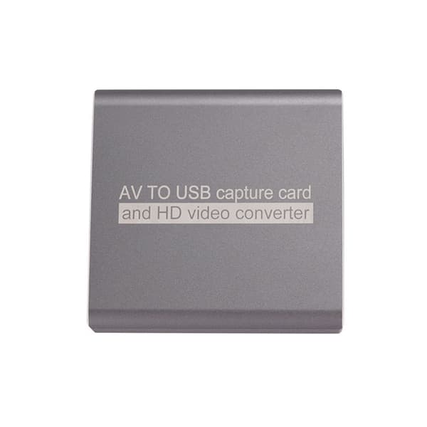 Grå USB Analog Video Capture Card - AV til HDMI Konverter