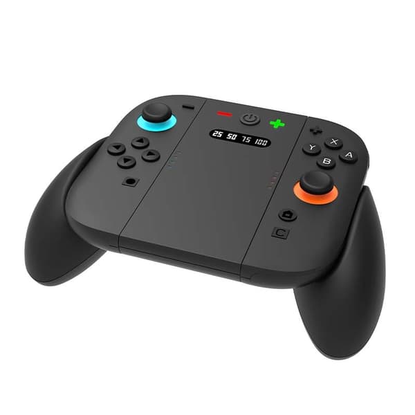 Switch2 vänster och höger handkontroll laddare kompatibelt med Switch2 handkontroller svart ABS-material