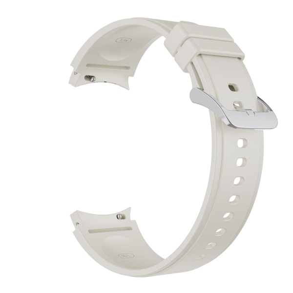 Kvinnors silikon klockarmband 9138 - Grå med silverspänne - 20mm för Samsung Watch 4/5