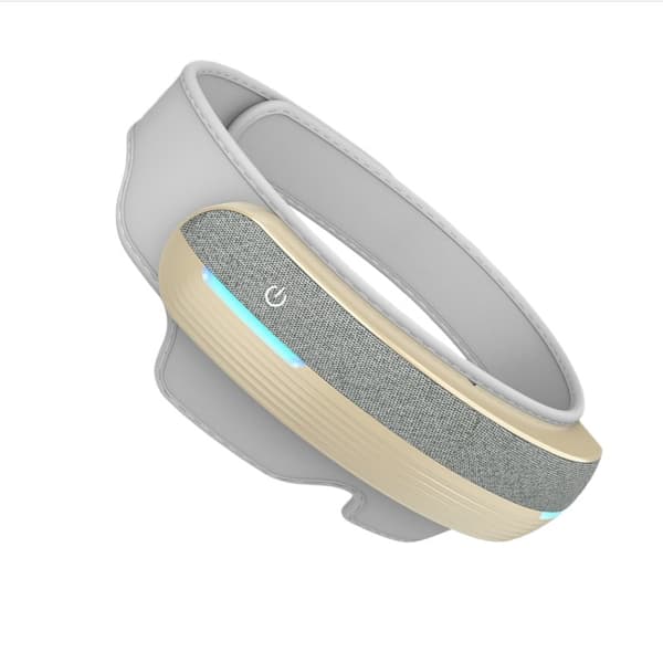 Grå Allt-i-ett Ögonmassager: Lufttryck, Vibration, Värme, Bluetooth & Musik