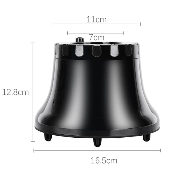 Vikbar Curlingdiffuser för Hårtork Black Black