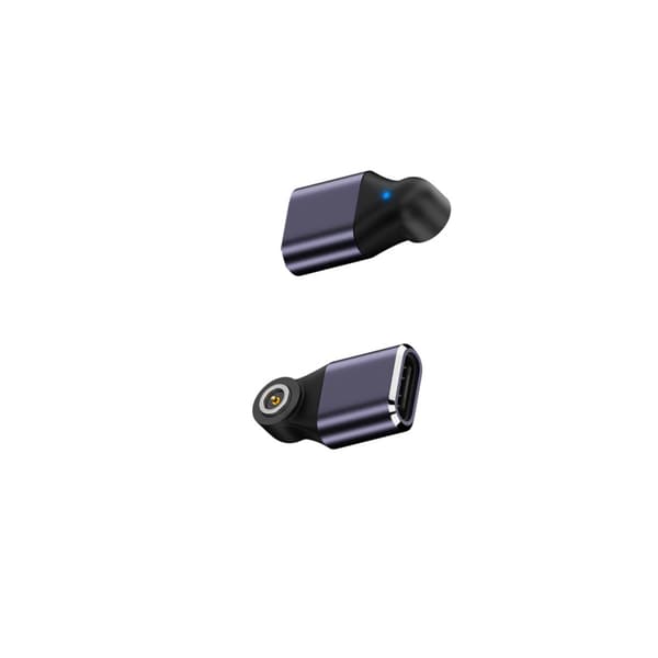 Magnetisk laddningsadapter för smart ring, N52-magnet, kortslutningsskydd, aluminiumlegering, 2-pack för NFC-ring Black Black