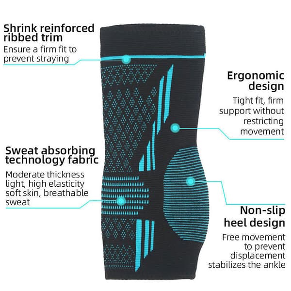 Nylon ankelstöd Black M Black M