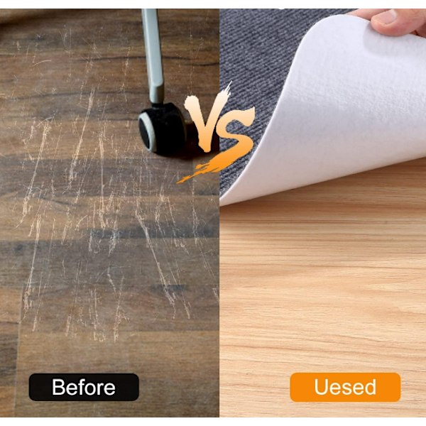 Skrivbordsstol Anti-Slip Golvmatta Grå