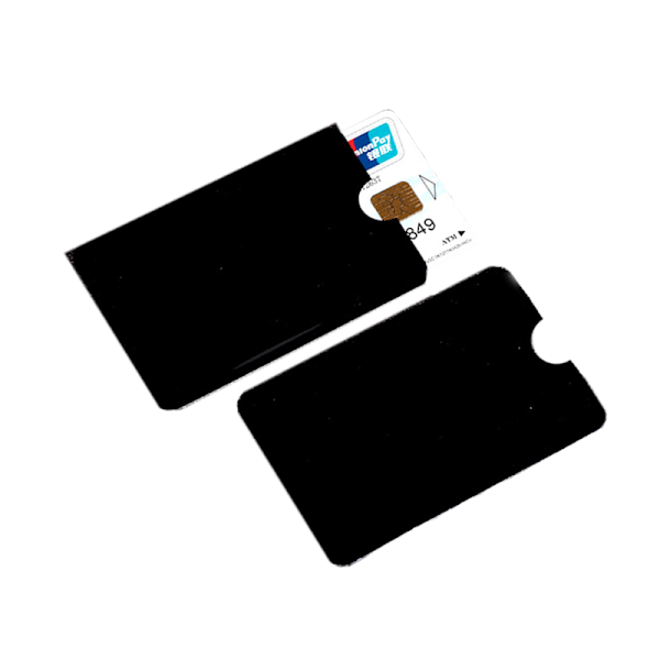 12 Pakkaa RFID-estokorttiholkit Musta
