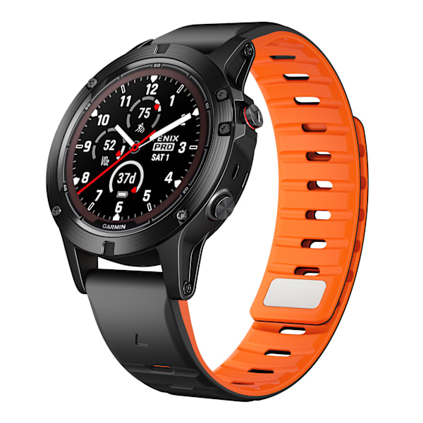 Garmin N54 Norman magnetisk urrem Sort+orange 26 mm