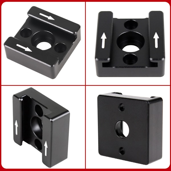 Cold Shoe Mount Adapter Cold Shoe Extender för kamera Black Black