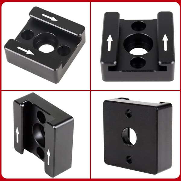 Cold Shoe Mount Adapter Cold Shoe Extender til kamera Black Black