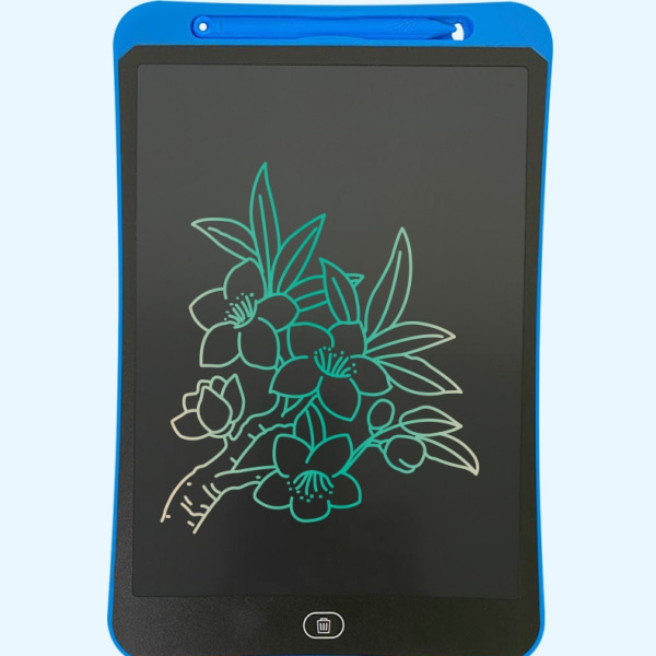 12" LCD digitaalinen värikäs Doodle Board -piirustustaulu kynäll Musta