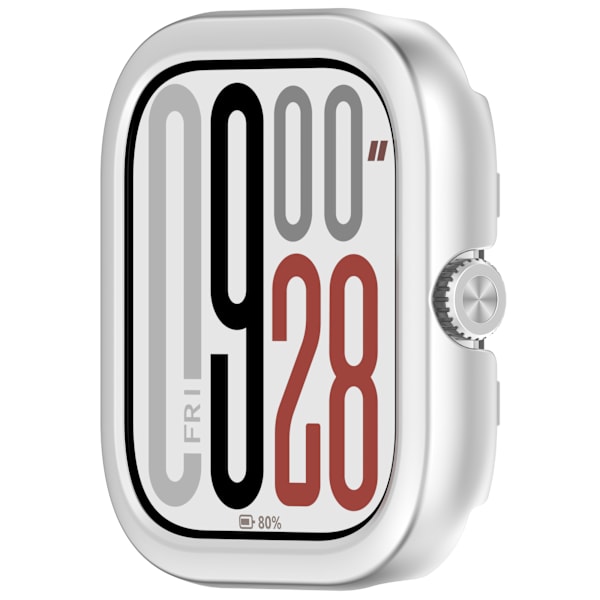 Skyddande PC-skal för Redmi Watch 5 & Watch 4 Silver
