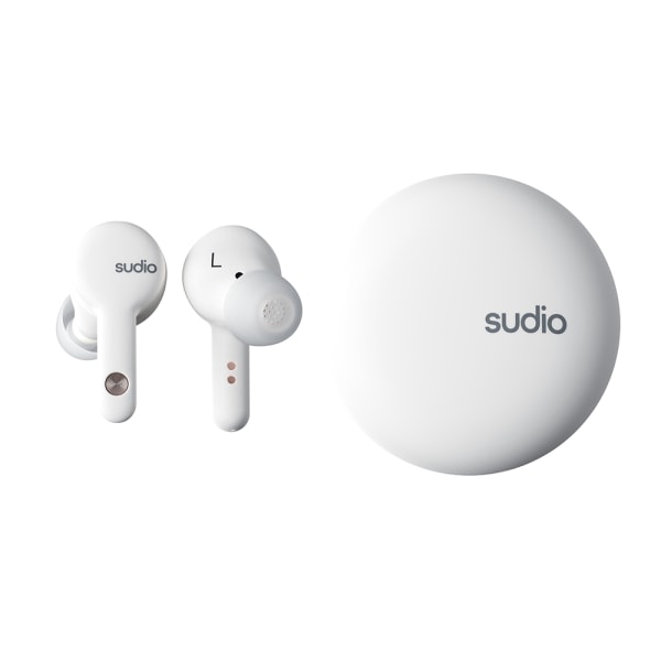 SUDIO Hörlur In-Ear A2 True Wireless ANC Vit