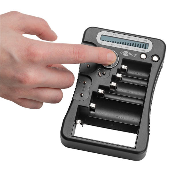 Batteriprovare med LCD-display