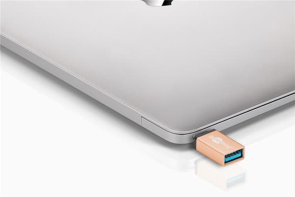 USB-adapter USB-C™ till USB-A, OTG, guld