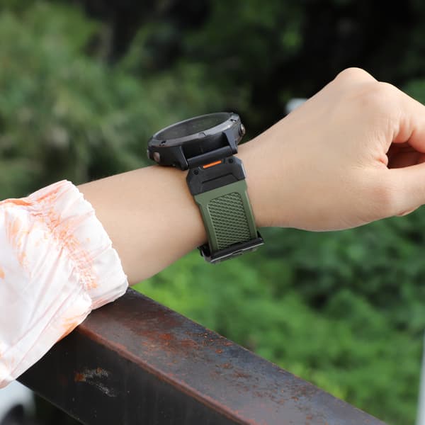 Garmin Fenix 22mm -kellon ranneke DarkGreen DarkGreen