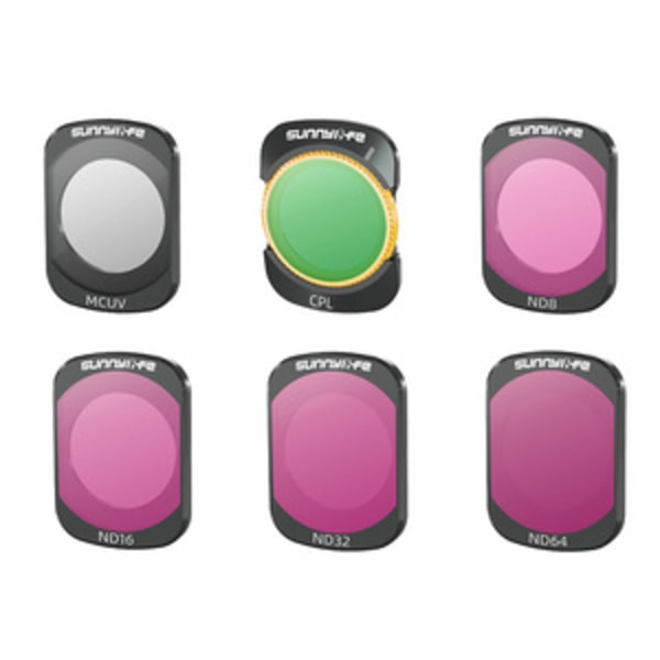 Filtry MCUV, CPL, ND8, ND16, ND32, ND64 Sunnylife til DJI Osmo Pocket 3