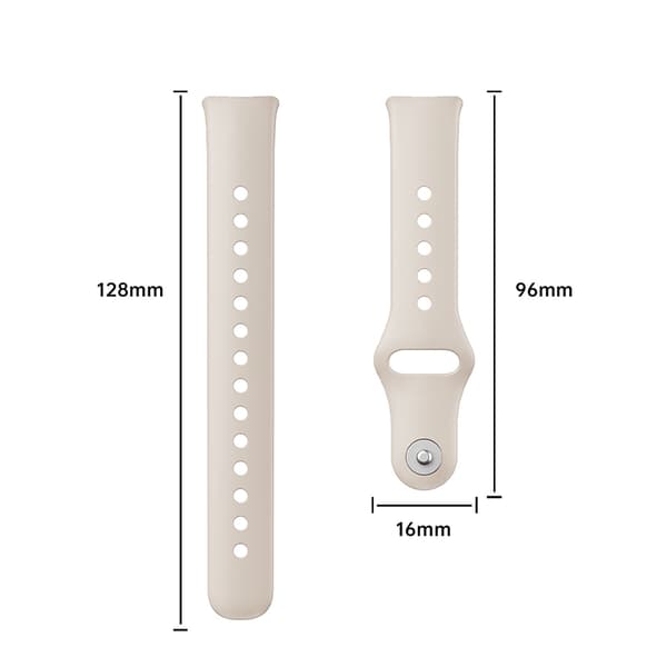 Silikone udskiftningsrem til Huawei Band 10 White White