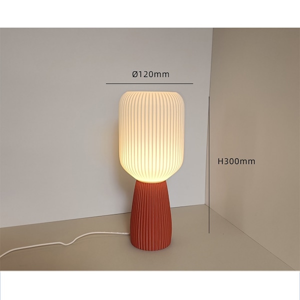 USB Dæmpbar 3D Base Bordlampe - Moderne Sengelampe Natlys