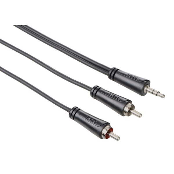HAMA Lydkabel 3,5 mm-2xRCA Sort 5 m