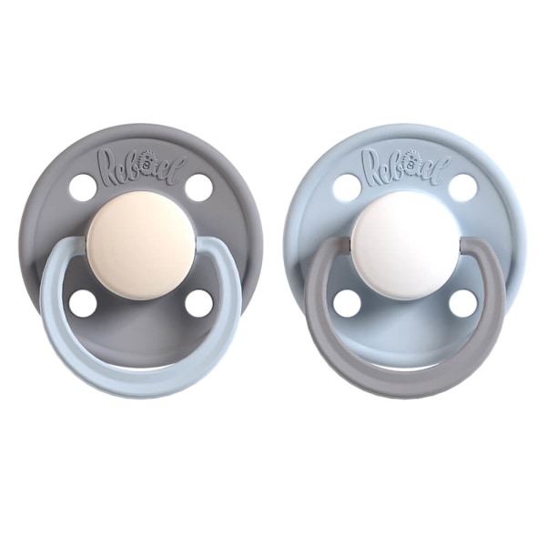 Napp 2-pack Storlek 2 Stormy Pearly Elephant / Cold White Pony