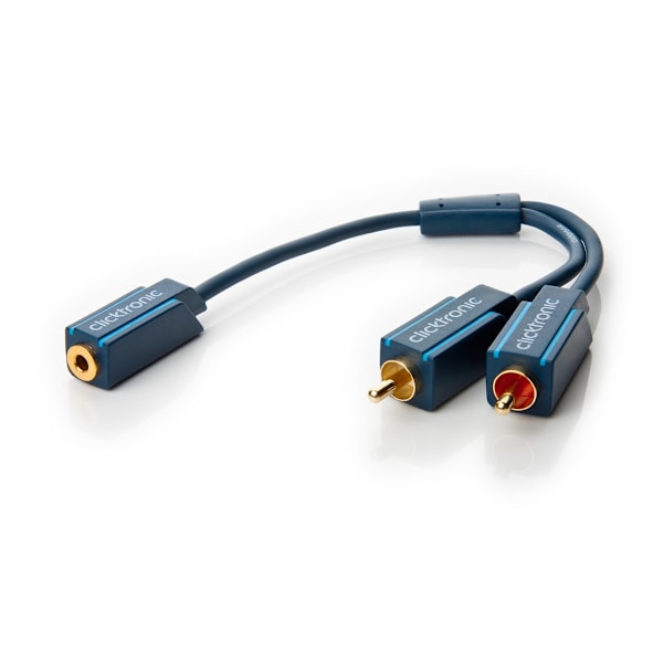 3,5 mm AUX till RCA-adapterkabel, stereo