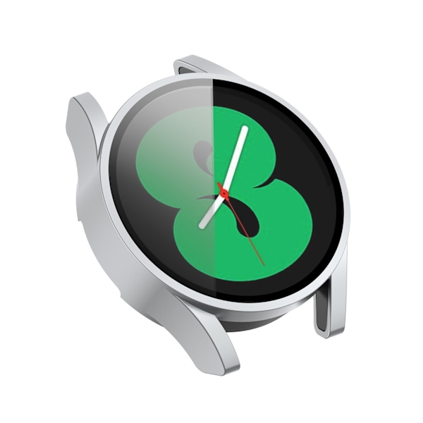 PC-Fodral + Skärmskydd i Härdat Glas för Samsung Galaxy Watch FE 40mm Silver
