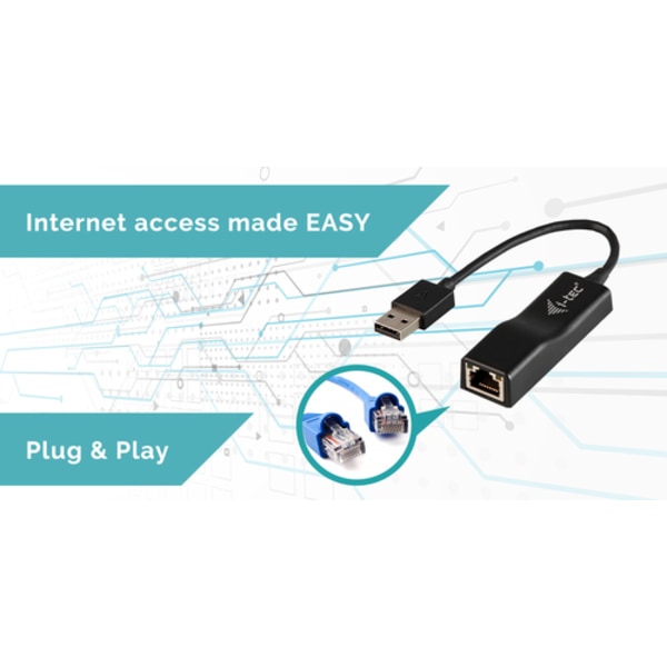 i-tec Advance U2LAN, Kabel, USB, Ethernet, 100 Mbit/s, Svart aa7e | Fyndiq