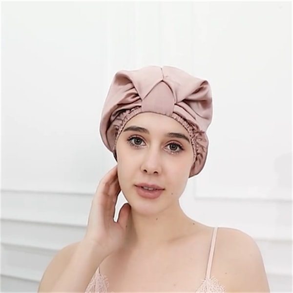Sovmossa i 100% mullbärssilke för kvinnor Rosa