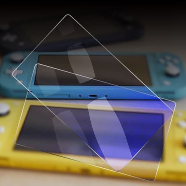 Switch Lite/Mini TPU-kotelo ja karkaistu lasinen näytönsuoja Green Green