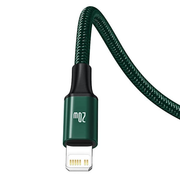 Baseus Rapid Series 3-i-1 kabel USB-C för M+L+T 20W 1,5m (grön)