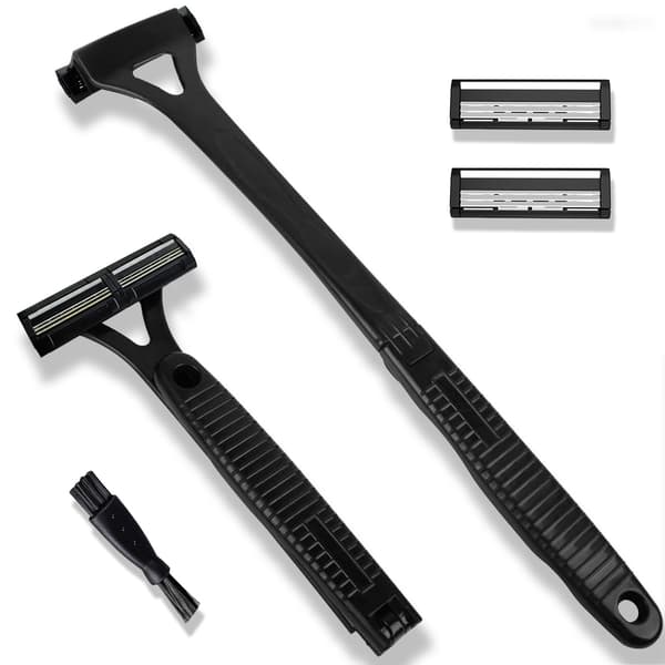 Vikbar Rakhyvel med Utbytbara Blad Black Black