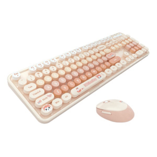 MOFII Sweet New 2.4G trådlöst tangentbord + mus set (orange)