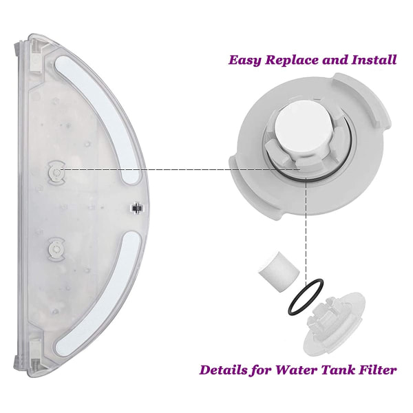 INF Tillbehör för Xiaomi Roborock S6/S5 Max/S50/S51/S55/S60/S65 18 delar