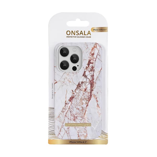 Mobilskal White Rhino Marble - iPhone 14 Pro